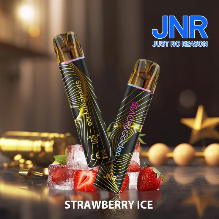 HVBXB283 JNR Vape Flavours - jnr czarno-złoty lód truskawkowy