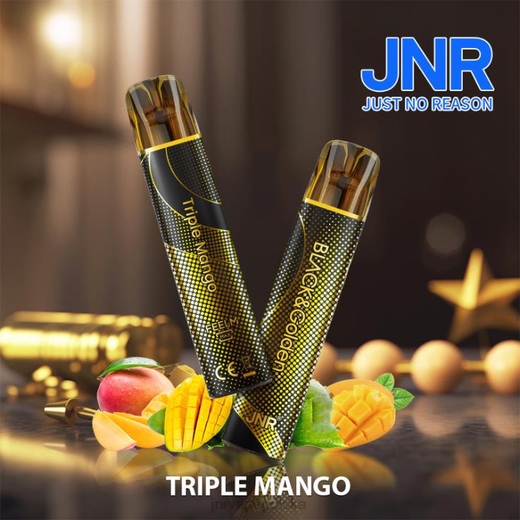 HVBXB285 JNR Vape Nicotine Content - jnr czarno-złoty potrójne mango