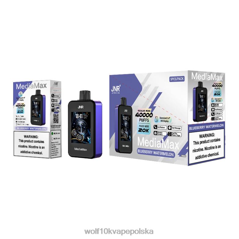 JNR MediaMax zadycha 40 tys arbuz jagodowy 822PZ12 Jnr Vape Polska
