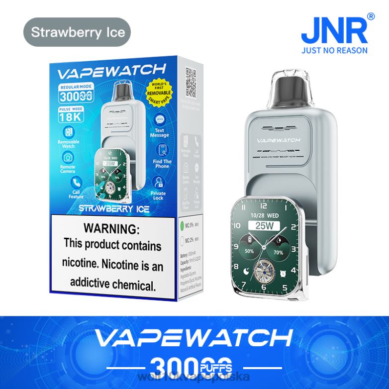 JNR zegarek vape lód truskawkowy 822PZ10 Jnr Vape Nicotine Content