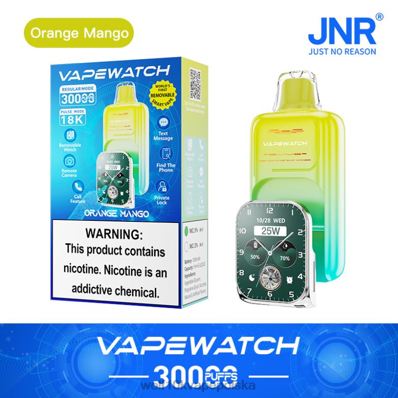 JNR zegarek vape pomarańczowe mango 822PZ2 Jnr Vape Polska