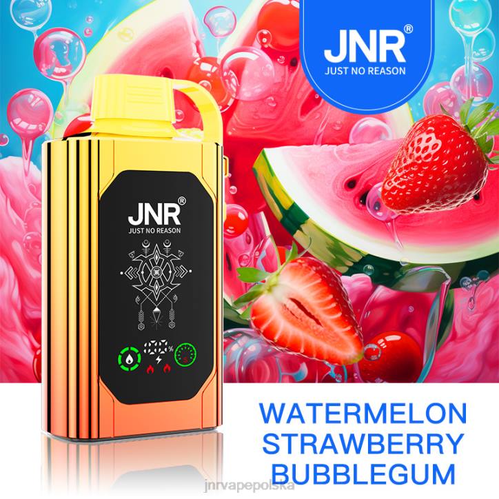 JNR SHISHA skrzynka arbuzowo-truskawkowa guma balonowa 6H4B86 JNR Vapes Website